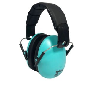 cascos antiruidos en color turquesa marca Banz